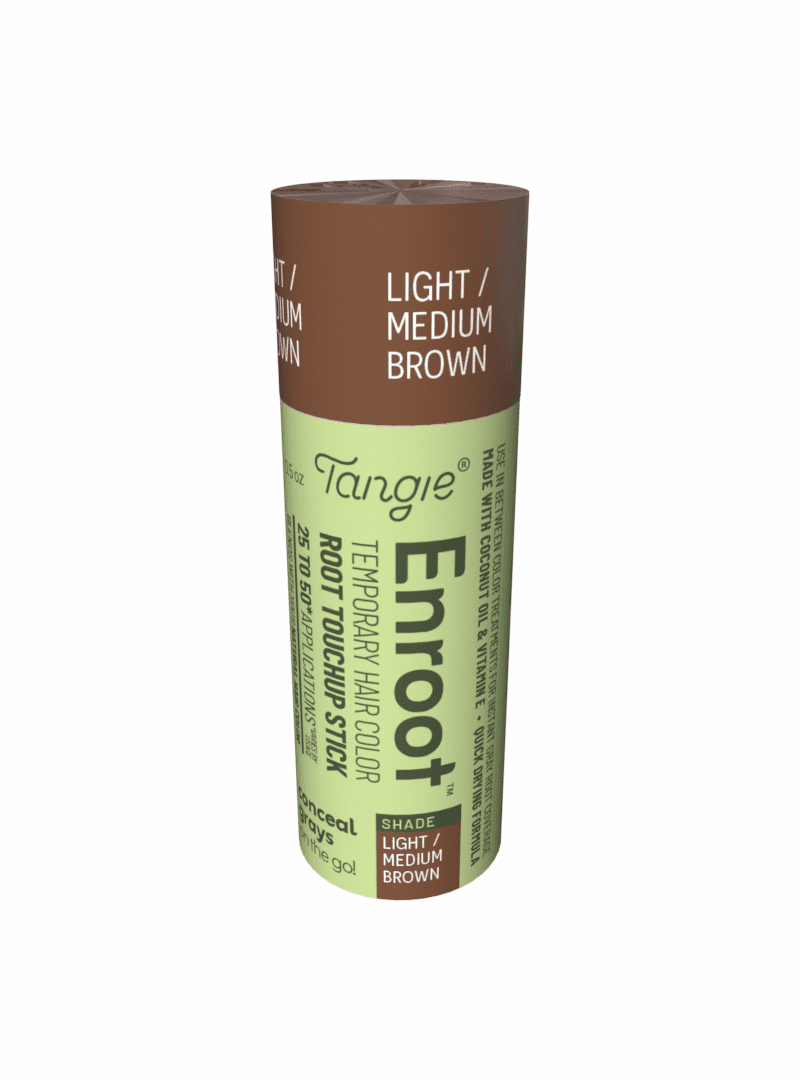 Tangie Enroot Light Brown Root Touch-Up Stick – Temporary Gray Coverage