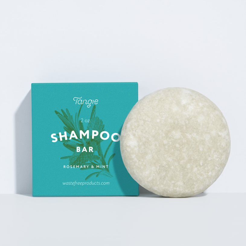 Tangie Rosemary Mint Shampoo Bar – natural haircare with French green clay, rosemary, and peppermint oils