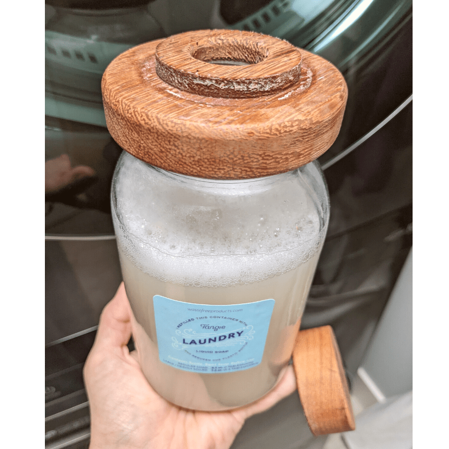 Plastic Free Liquid Laundry Dispenser Lid by Tangie