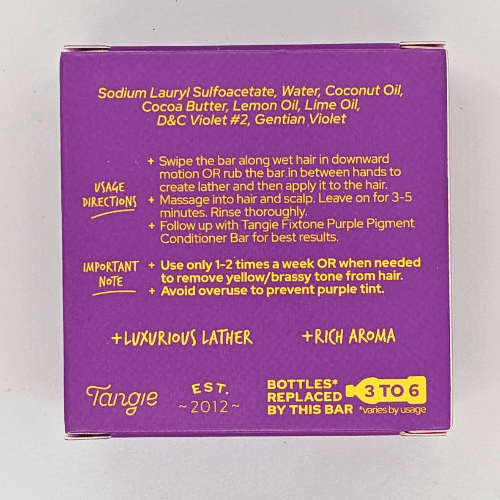 Purple Shampoo & Conditioner Bar For Blonde & Gray Hair