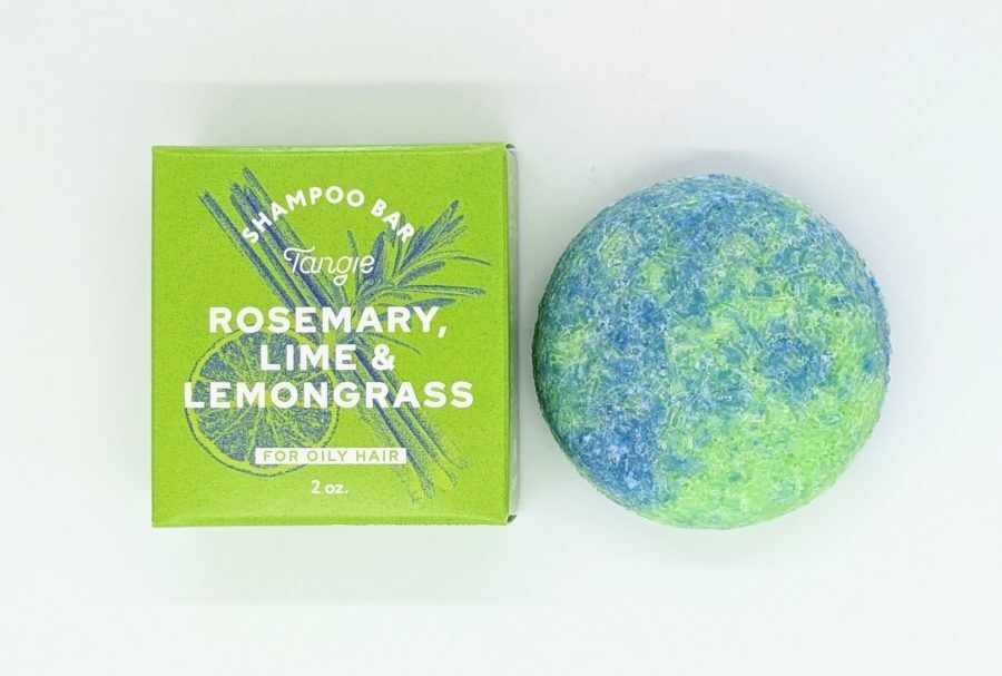 Tangie shampoo bar with rosemary, lime, and lemongrass scent