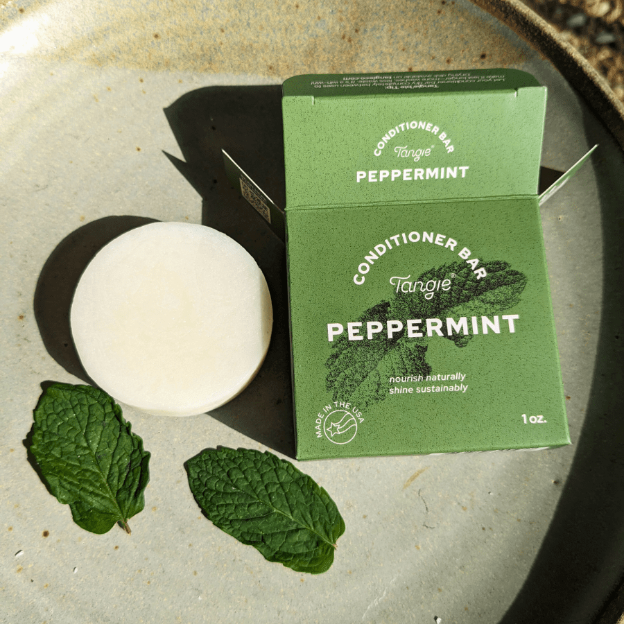 Tangie Peppermint Conditioner Bar – Natural Hair Care with Refreshing Peppermint Leaves