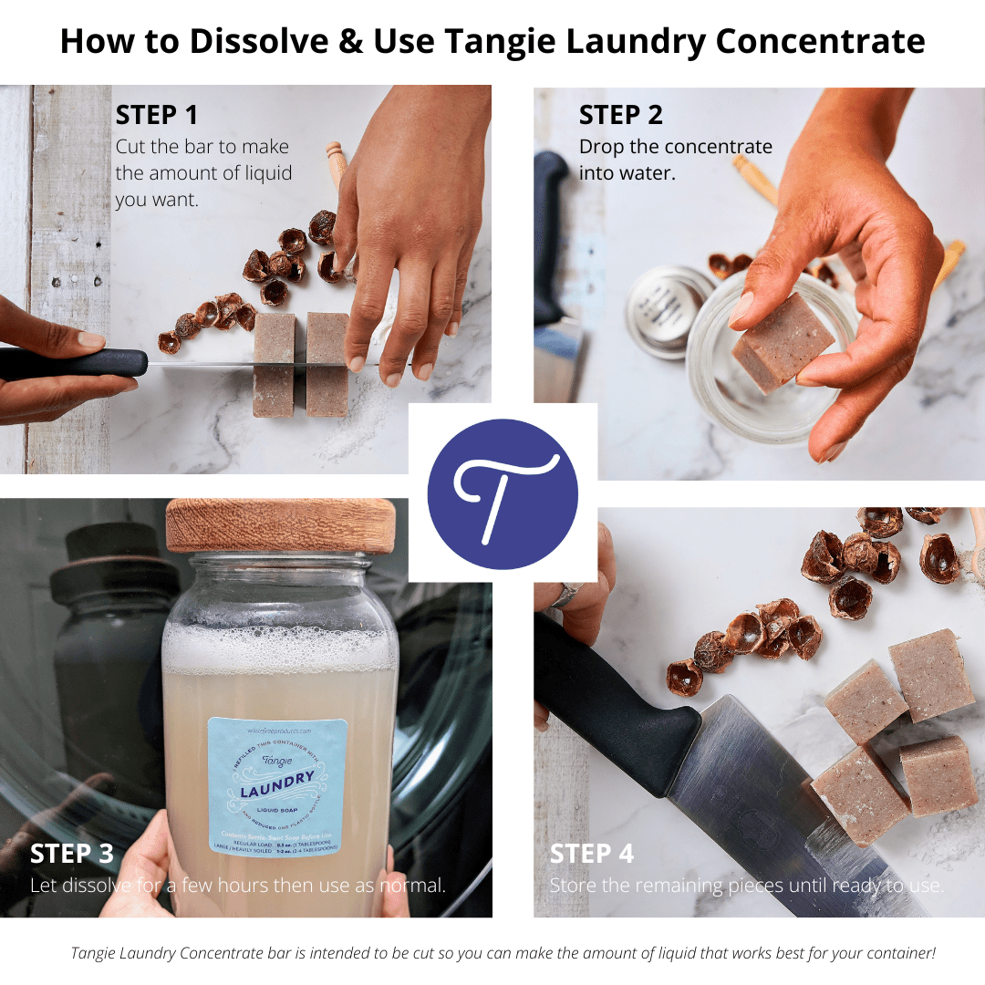 How to use Tangie Laundry Bar Soap