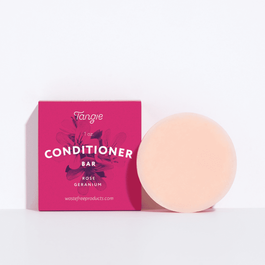 rose geranium conditioner bar and box